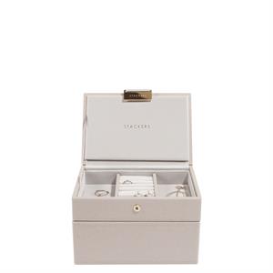 Stackers Mini Jewellery Box Set of Two Taupe